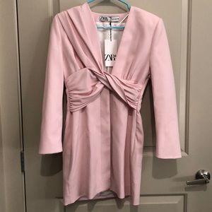 Baby Pink Zara Blazer Dress